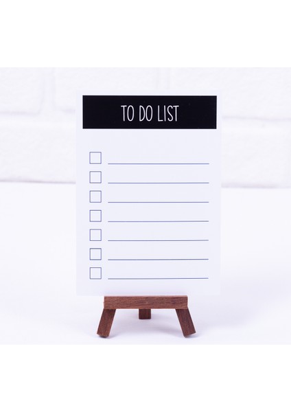 To do list, siyah not kartı, 12 x 17 cm  50 adet