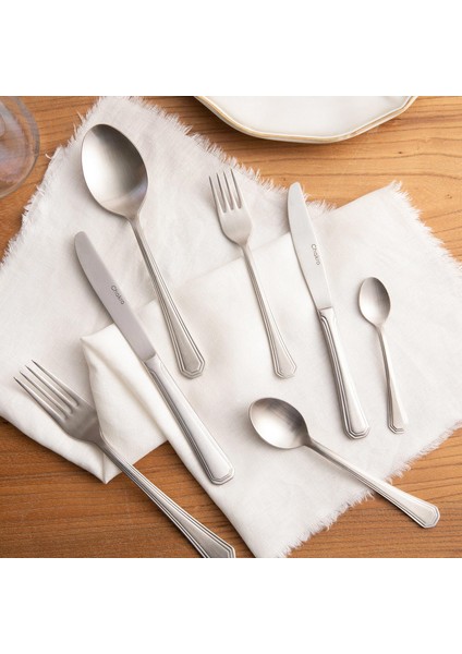 Oreon Saten Mat 6'lı Tatlı Kaşığı Gümüş fiyatları