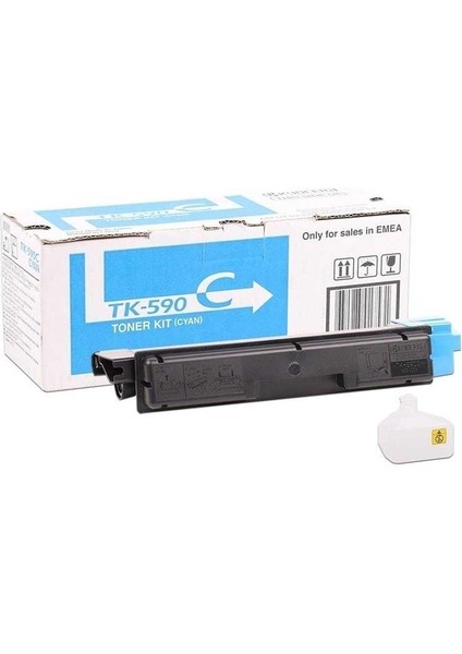 HPZR Kyocera Mita TK-590 Mavi Orjinal Toner