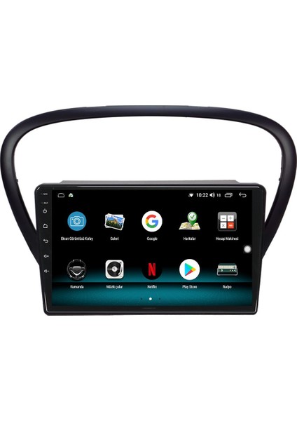 Peugeot 607 Android 10 Multimedya Carplay 2gb Ram + 32GB HDD Navigasyon Ekran