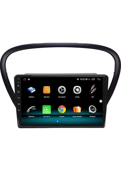 Peugeot 607 Android 10 Multimedya Carplay 2gb Ram + 32GB HDD Navigasyon Ekran