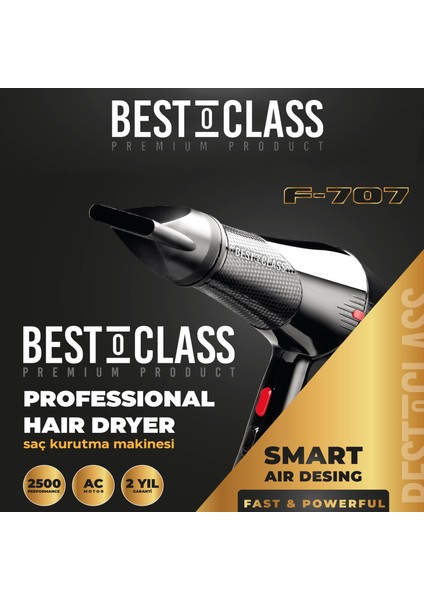 Premium Product F-707 Professionel Saç Kurutma Fön Makinası modelleri