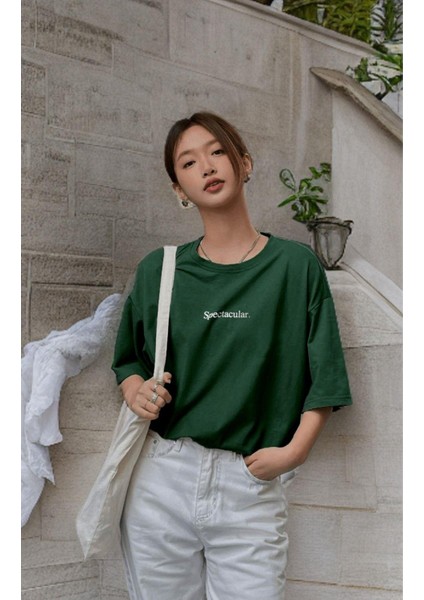 Spectacular Nefti Oversize Salas Boyfriend Kadın T-Shirt