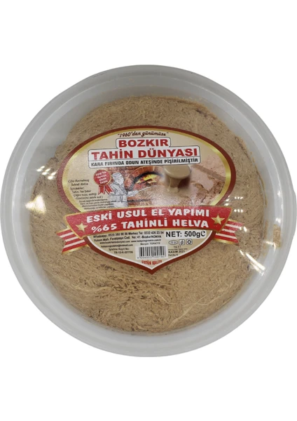 Bozkır Tahin Dünyası El Yapımı Eski Usül Helva 450 Gr.