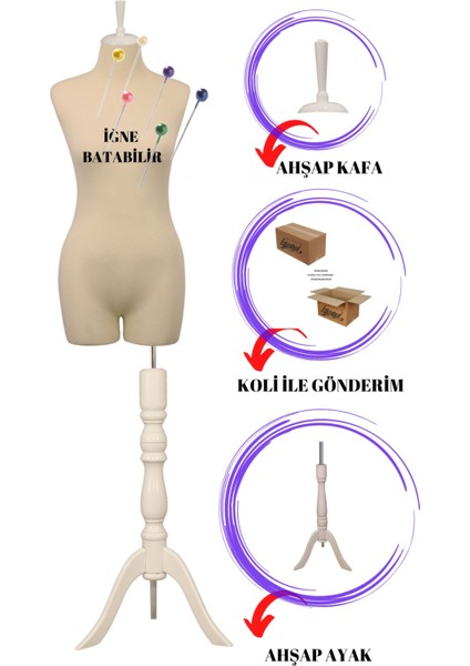 Pantolon Giyebilen 36 Beden Süngerli Terzi Mankeni Prova Mankeni Vitrin Mankeni fiyatları