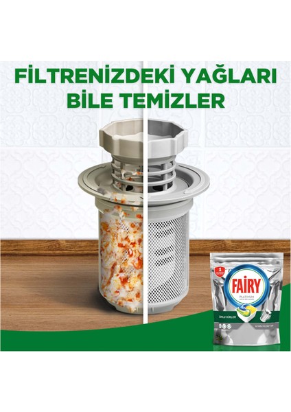 Platinum  90 Yıkama Kapsül Limon Kokulu +Platinum 500 ml Hijyen+Sünger