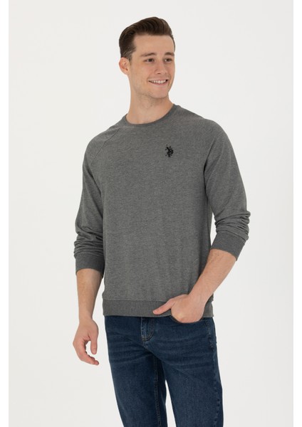 Erkek Antrasit Melanj Sweatshirt 50274090-VR081 modelleri