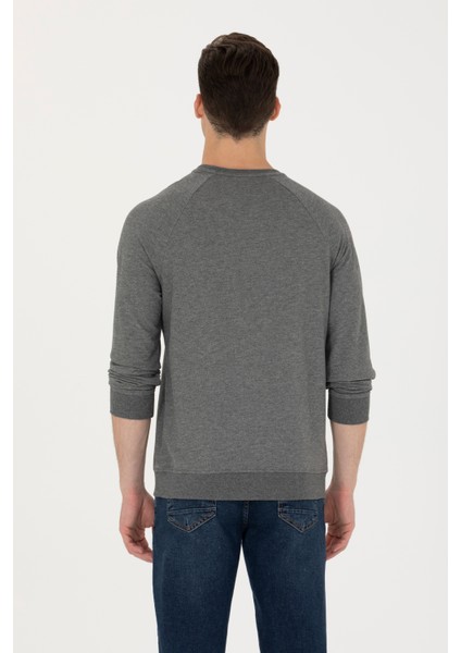 Erkek Antrasit Melanj Sweatshirt 50274090-VR081 indirimleri