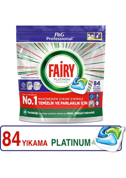 Prof Platinum Bulaşık Makinesi Kapsülü 84 Yıkama