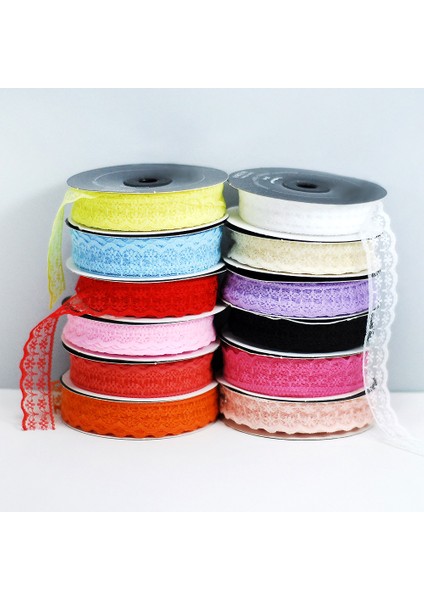 Dantel şerit 2 metre, 2 cm Açık Pembe