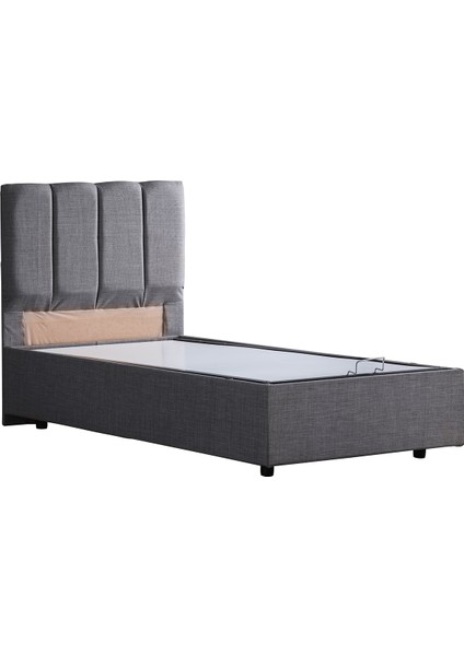 Defne Tek Kişilik Baza Başlık Comfort Yatak - Gri
