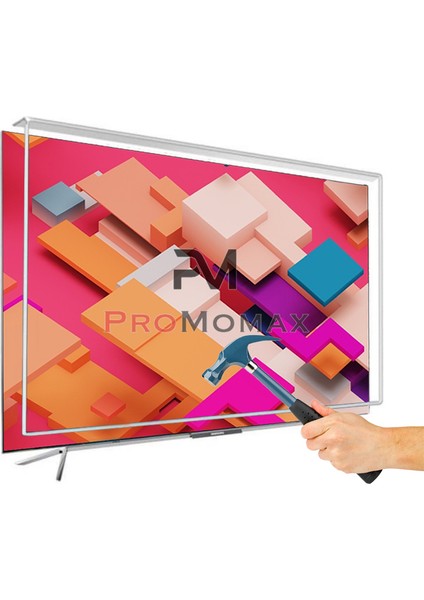 42" Inç 106 Ekran 4K Uyumlu Şeffaf Ultra Dayanıklı Tv Ekran Koruyucu Screen Protector