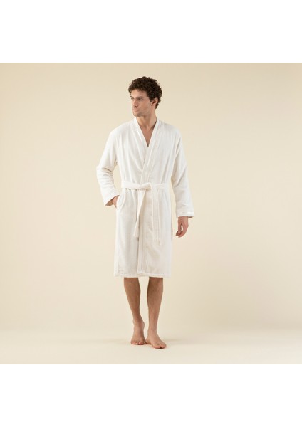 Chic Erkek Bornoz Ekru