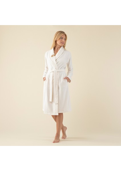 Palm Tree Kadın Bornoz Ekru fiyatları
