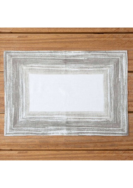 Bagliore Amerikan Servis 35X50 cm Beyaz-Silver