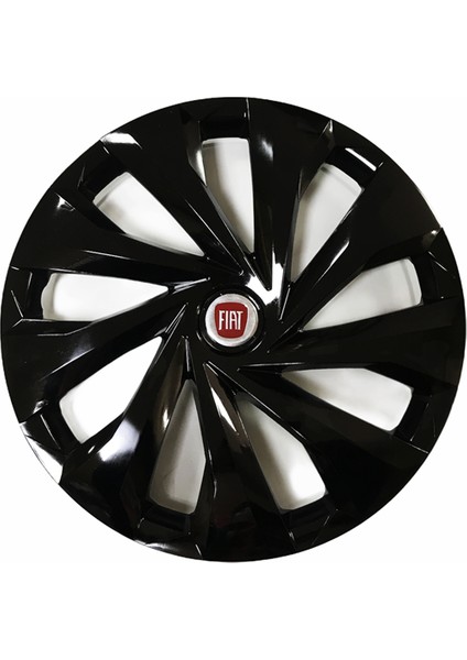 Fiat / Tofaş Tempra Uyumlu 15 Inç 4 Adet Piano Black Siyah Jant Kapağı Takımı