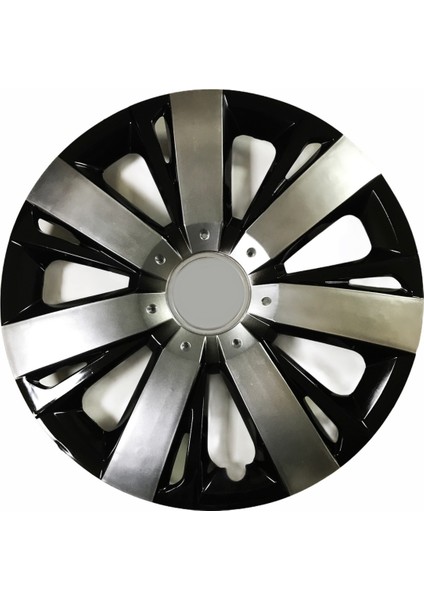 Alfa Romeo 147 Uyumlu 15 Inç Piano Black Siyah Beyaz Renkli Jant Kapağı 4 Adet