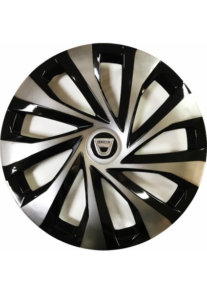 Dacia Sandero Uyumlu 15 Inç Piano Black Siyah Jant Kapağı 4 Adet