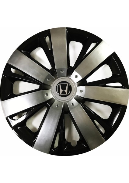 Honda Jazz Uyumlu 15 Inç Piano Black Siyah Beyaz Renkli Jant Kapağı 4 Adet