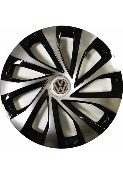 Volkswagen Polo Uyumlu 15 Inç Piano Black Siyah Jant Kapağı 4 Adet