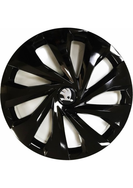 Skoda Favorit Uyumlu 14 Inç Piano Black Siyah Jant Kapağı 4 Adet