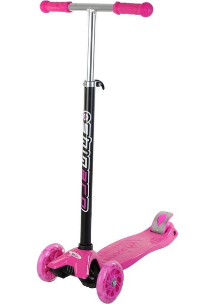 Tech Bello Twister Maxi 3 Tekerli Işıklı Scooter - Pembe Renk