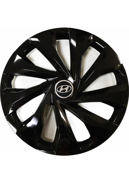 Hyundai Accent Uyumlu 15 Inç Piano Black Siyah Jant Kapağı 4 Adet