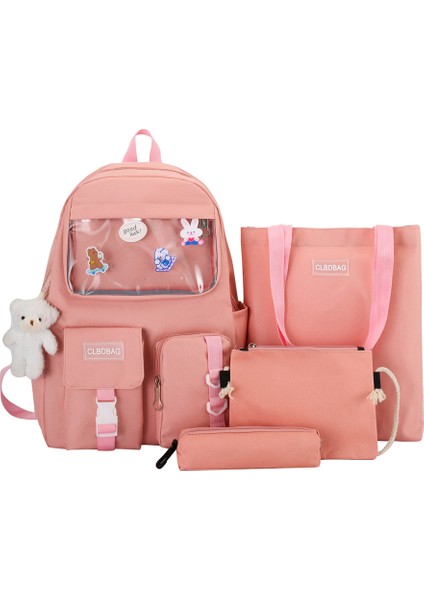 4 Adet/takım Sırt Çantası Öğrenci Büyük Kapasiteli Sırt Çantası (Yurt Dışından)