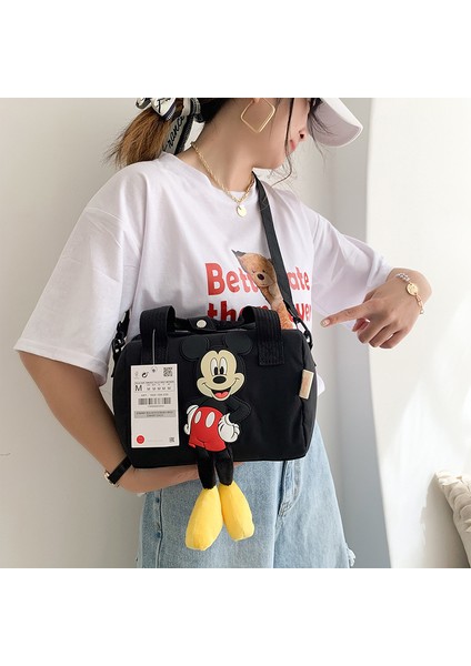 Disney Mickey Omuz Çantası Mickey Mouse Naylon Messenger Çanta Kız Çocuk Hediye (Yurt Dışından)