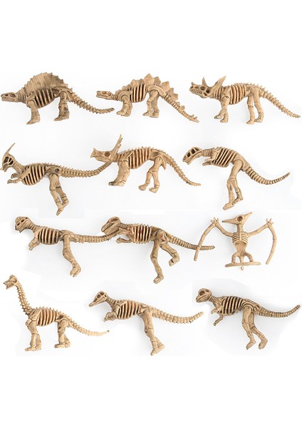 Dinozor Modeli Çocuk Oyuncakları Dinozor Iskeleti 12 Adet (Yurt Dışından)