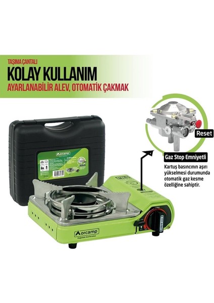 Mini Çantalı Kamp Ocağı (Yeşil) modelleri