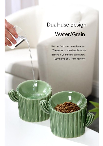 Seramik Servikal Koruma Yüksek Ayaklı Kedi Kasesi (Yurt Dışından) fiyatları