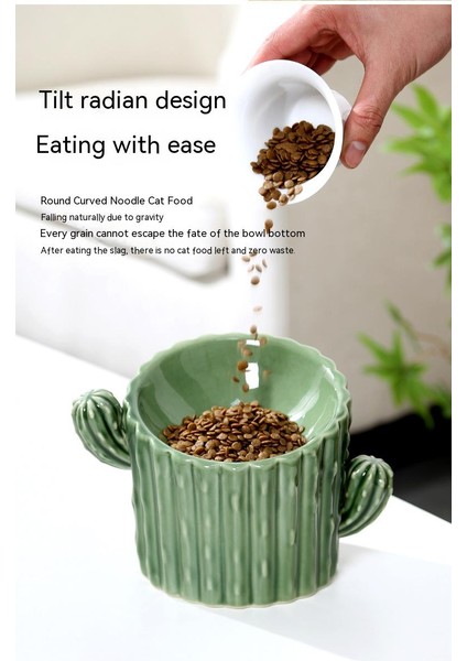 Seramik Servikal Koruma Yüksek Ayaklı Kedi Kasesi (Yurt Dışından) indirimleri