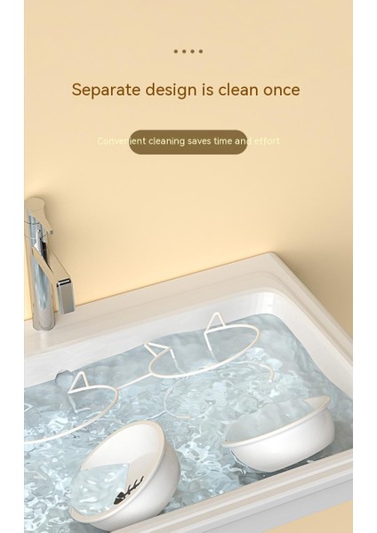 Servikal Omurgayı Korumak Için Çift Kaseli Seramik Kedi Maması Kasesi (Yurt Dışından) fiyatları