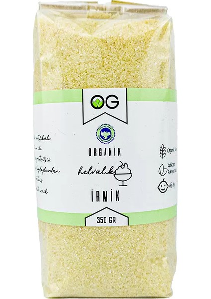 Organik Helvalık Irmik 350 gr