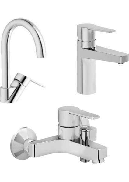 Nora S Lavabo Musluk Eviye Mutfak ve Banyo Batarya Seti