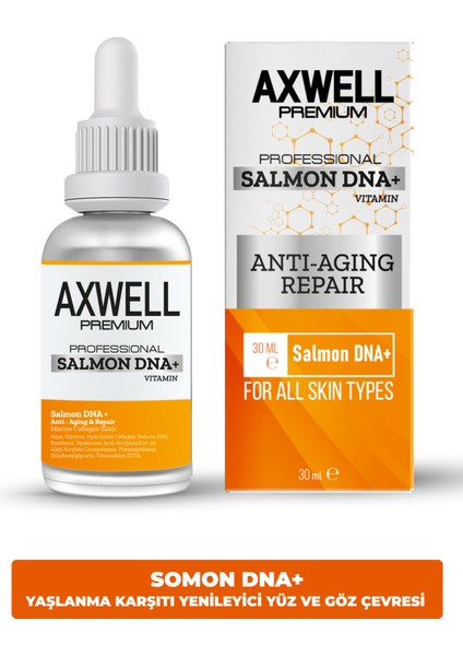 RC COSMETIC Axwell Premium Yenileyici Yüz Ve Göz Çevresi Bakımı Somon DNA+ 30ml