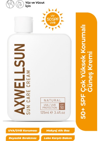 Sun Care Cream- Leke Karşıtı Güneş Koruyucu Krem SPF50+ 125ML