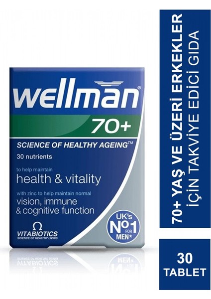 Vitabiotics Wellman 70+ 30 Tablet