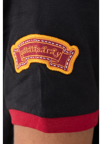 Galatasaray Çocuk Lisanslı Armalı Siyah Tshirt C12005