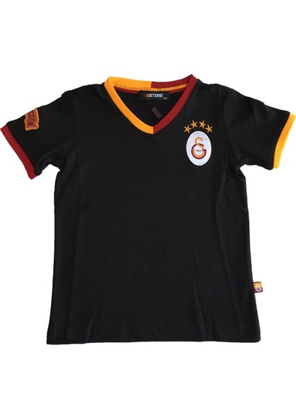 Galatasaray Çocuk Lisanslı Armalı Siyah Tshirt C12005