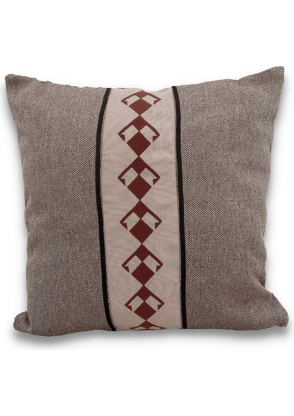 WELLMADE01 Etnik Desenli Işlemeli Kırlent Kılıfı