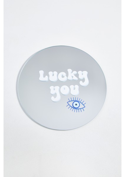 Lucky You Yuvarlak Dekoratif Ayna