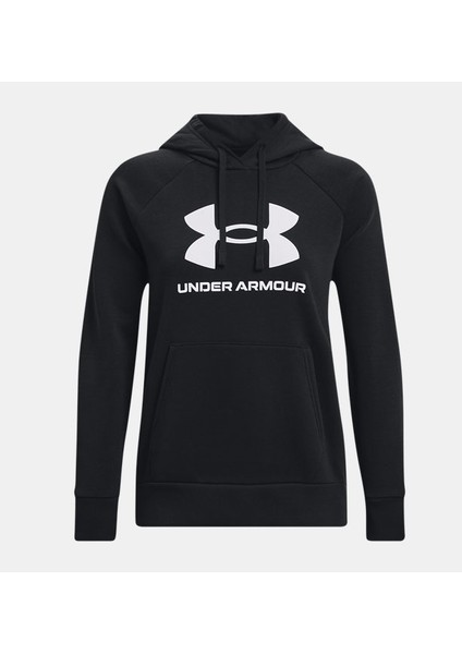 Under Armour Kadın UA Rival Fleece Big Logo Kapüşonlu Üst 1379501-001