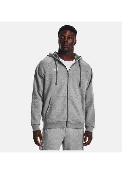 Under Armour Erkek UA Rival Fleece Tam Boy Fermuarlı Kapüşonlu Üst 1379767-025