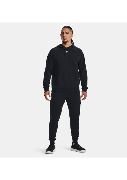 Erkek UA Rival Fleece Kapüşonlu Üst 1379757-001