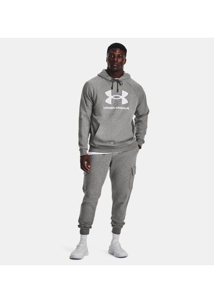 Erkek UA Rival Fleece Logo Kapüşonlu Üst 1379758-025 modelleri