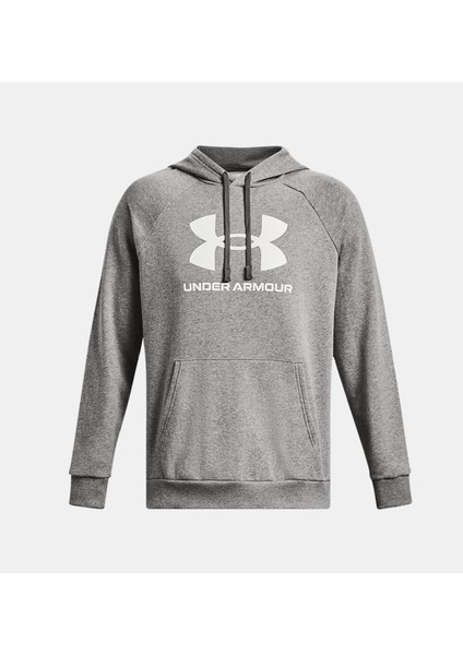 Erkek UA Rival Fleece Logo Kapüşonlu Üst 1379758-025 fırsatları