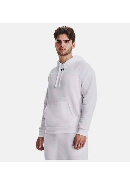 Erkek UA Rival Fleece Kapüşonlu Üst 1379757-100