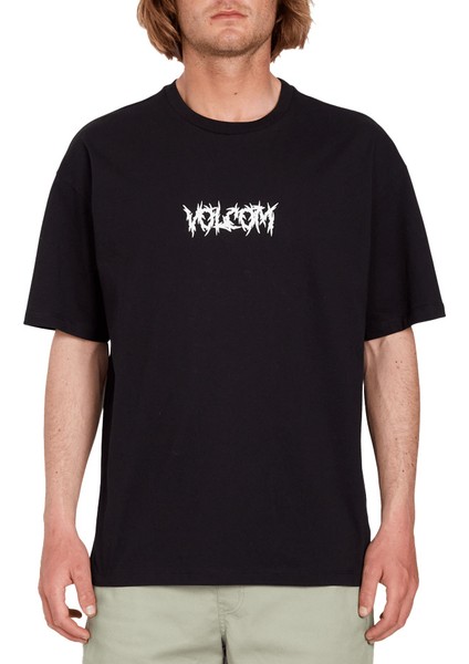 Siyah Erkek T-Shirt A4312304_VOLCOM Edener Lse Blk Tişö